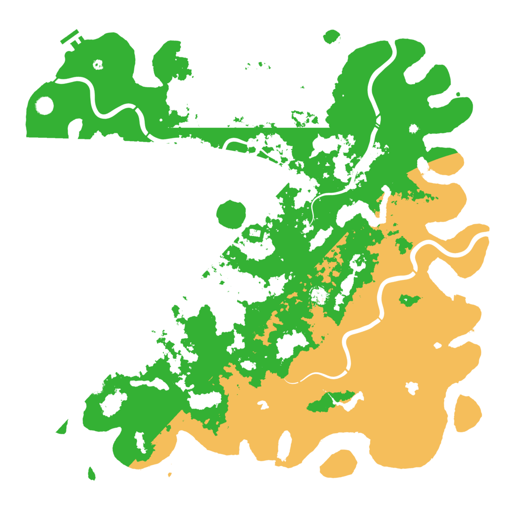 Biome Rust Map: Procedural Map, Size: 5000, Seed: 736559689