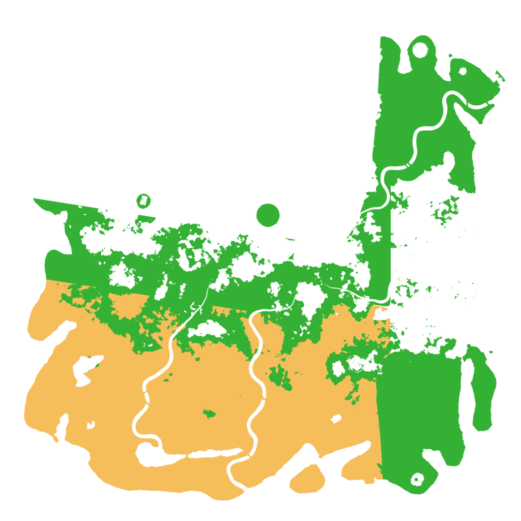 Biome Rust Map: Procedural Map, Size: 6000, Seed: 70012