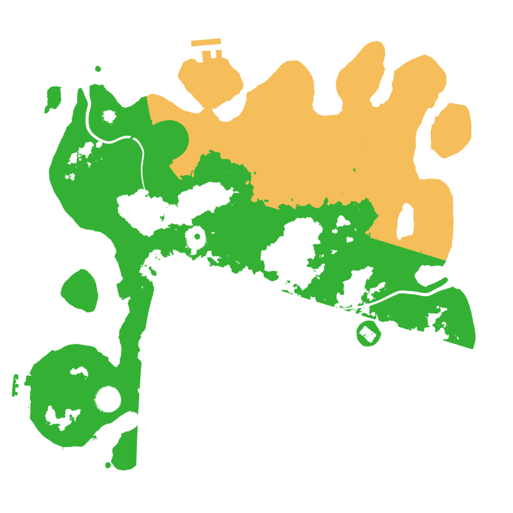 Biome Rust Map: Procedural Map, Size: 3500, Seed: 5165151