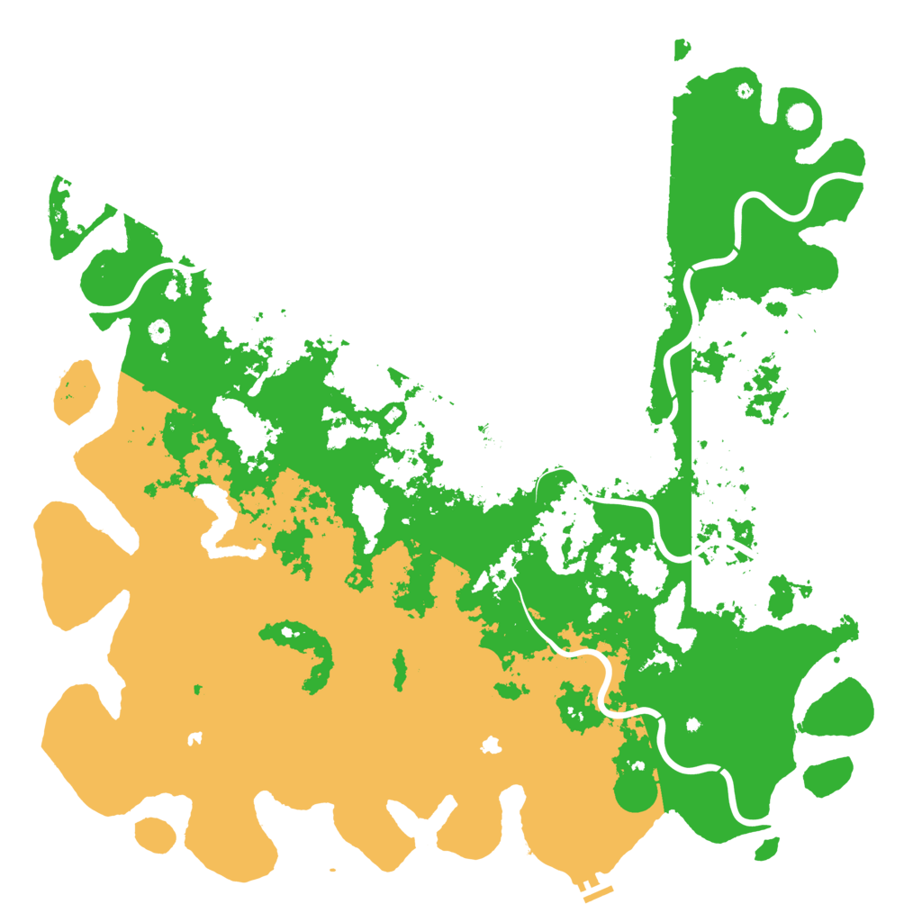 Biome Rust Map: Procedural Map, Size: 6000, Seed: 12434