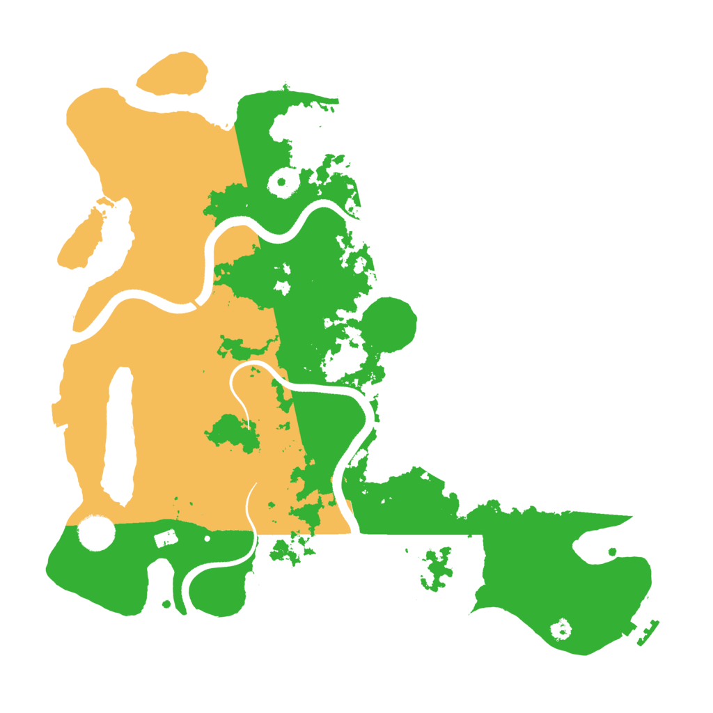 Biome Rust Map: Procedural Map, Size: 3500, Seed: 366218