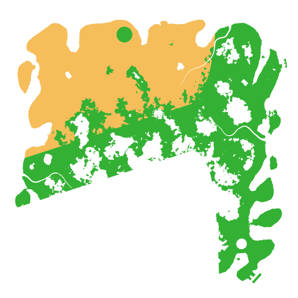 Biome Rust Map: Procedural Map, Size: 5000, Seed: 9645