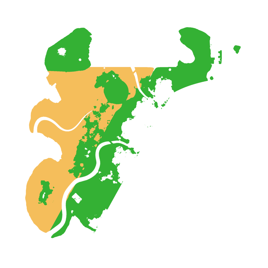 Biome Rust Map: Procedural Map, Size: 3000, Seed: 63733