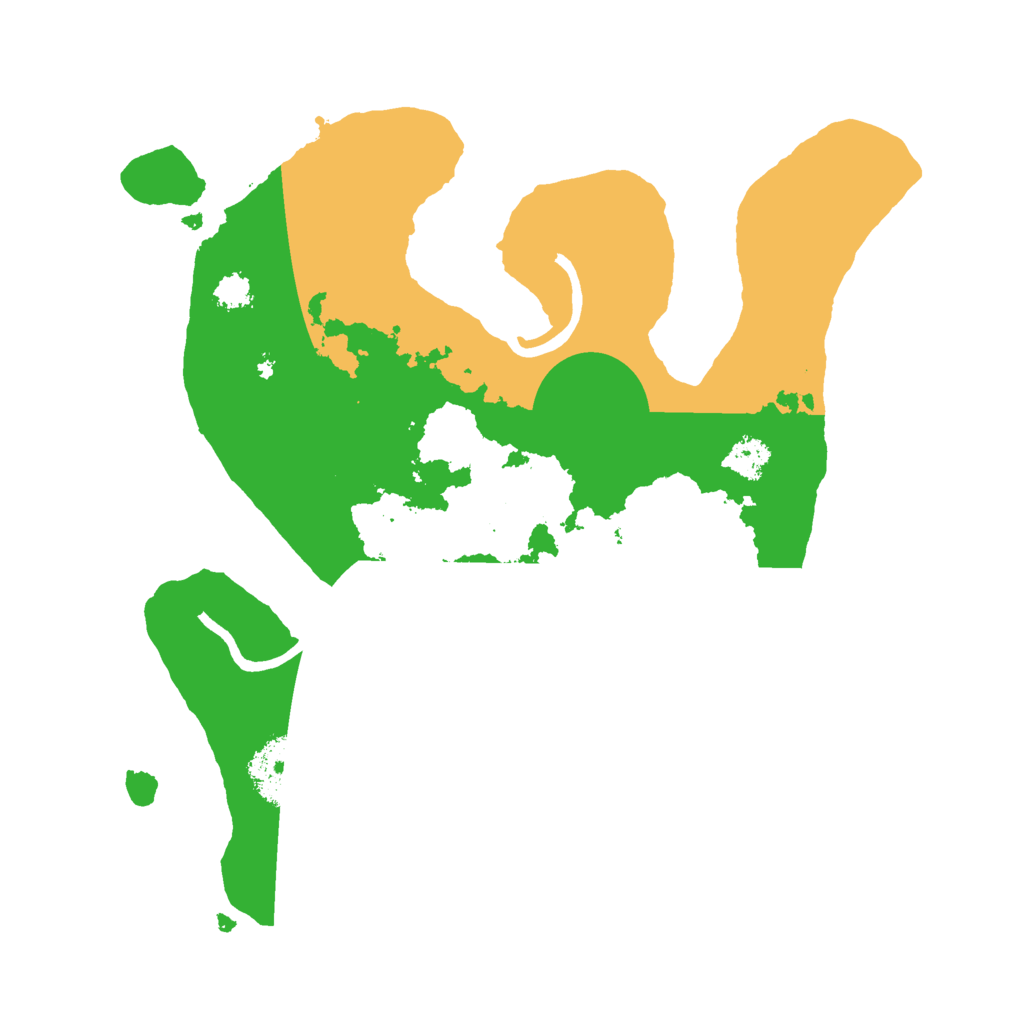 Biome Rust Map: Procedural Map, Size: 2600, Seed: 79790955