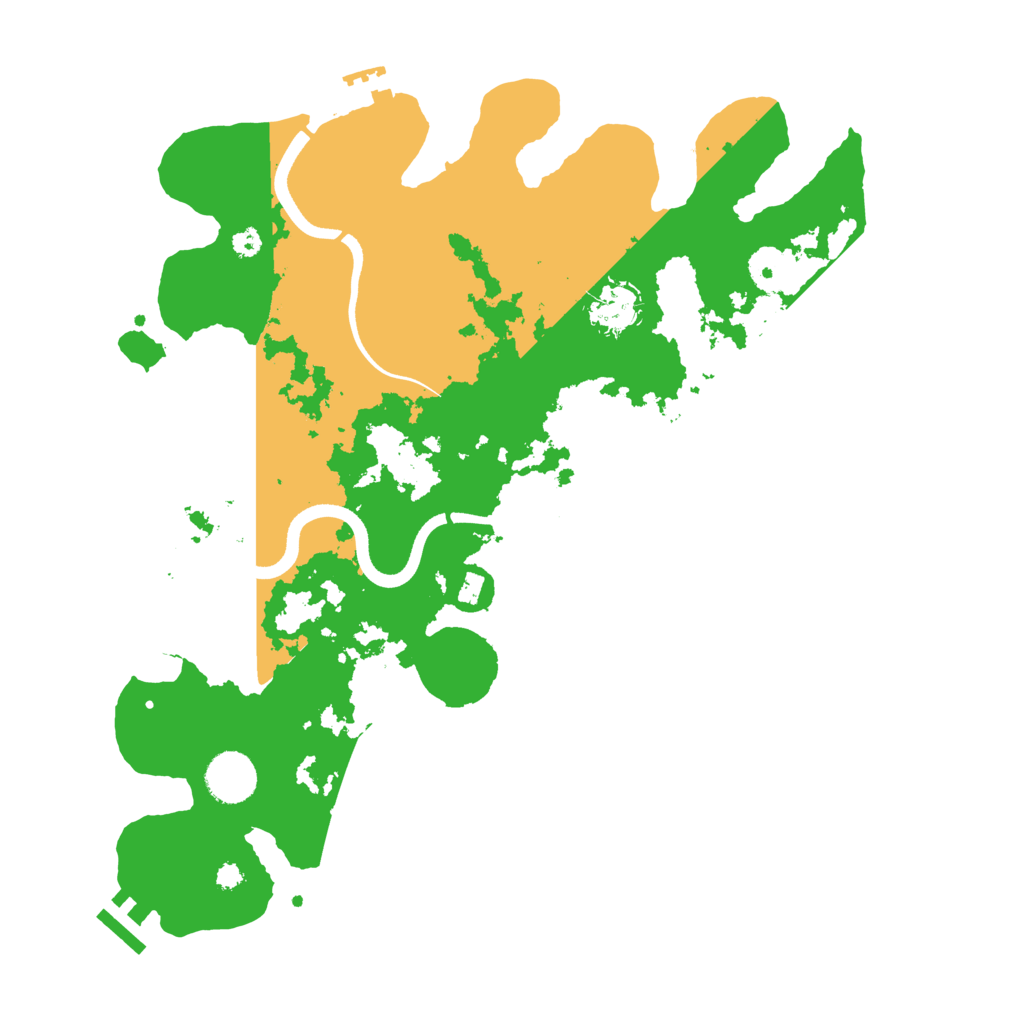Biome Rust Map: Procedural Map, Size: 3600, Seed: 7879964