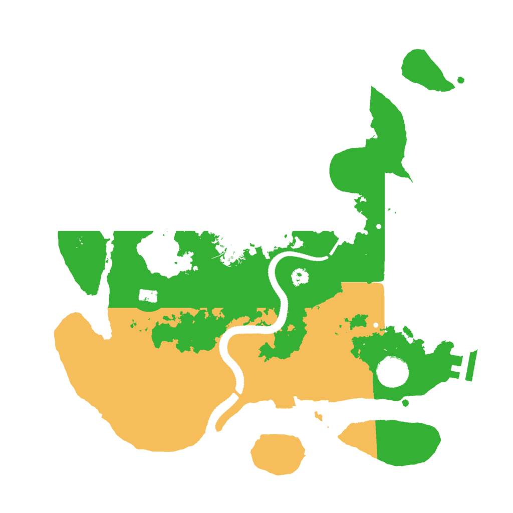 Biome Rust Map: Procedural Map, Size: 3000, Seed: 10575