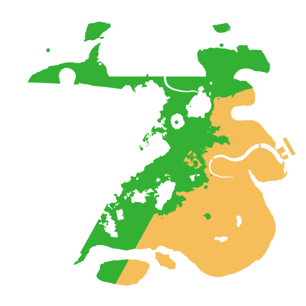 Biome Rust Map: Procedural Map, Size: 3200, Seed: 9887