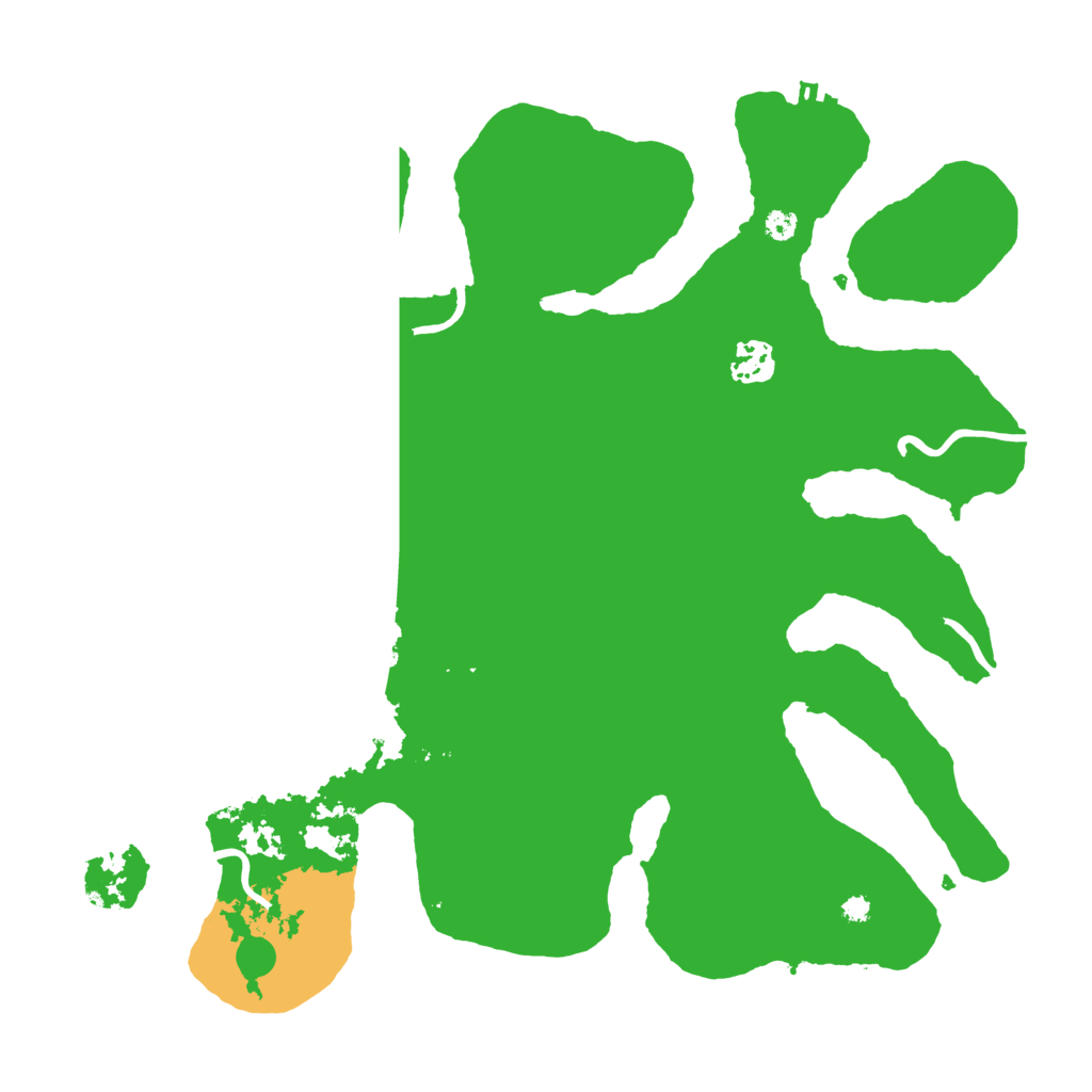 Biome Rust Map: Procedural Map, Size: 3600, Seed: 205634