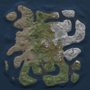 Thumbnail Rust Map: Procedural Map, Size: 3900, Seed: 68, 20 Monuments