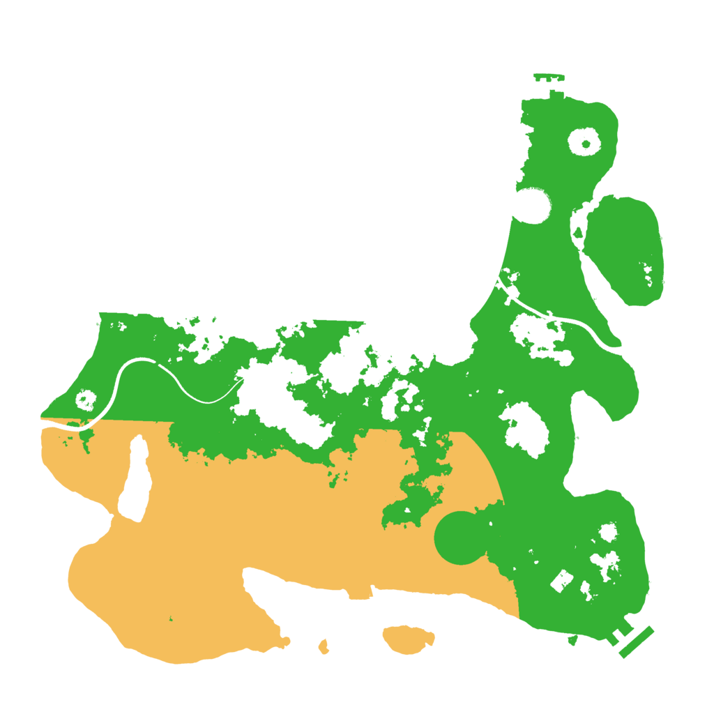 Biome Rust Map: Procedural Map, Size: 3500, Seed: 96517955
