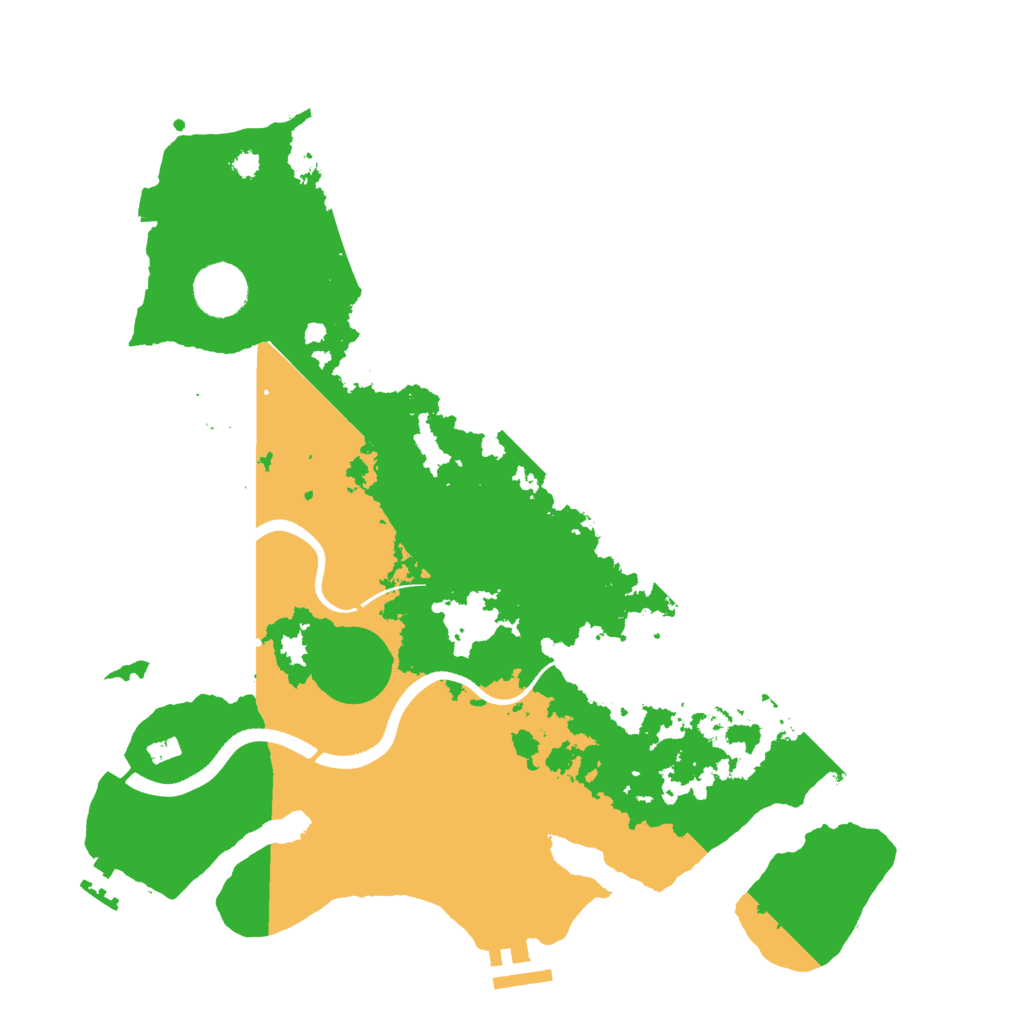 Biome Rust Map: Procedural Map, Size: 3500, Seed: 583644888