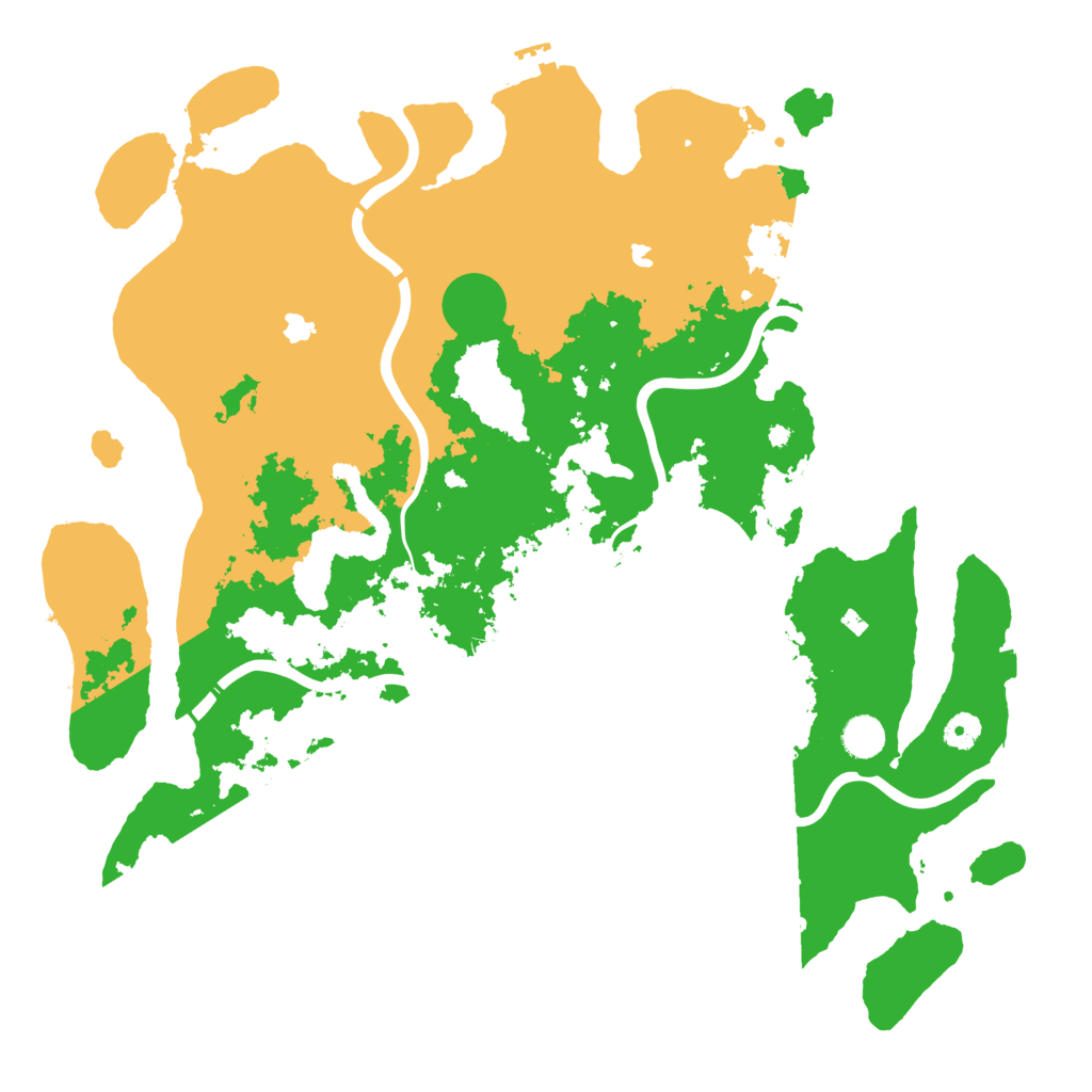 Biome Rust Map: Procedural Map, Size: 4500, Seed: 41404991