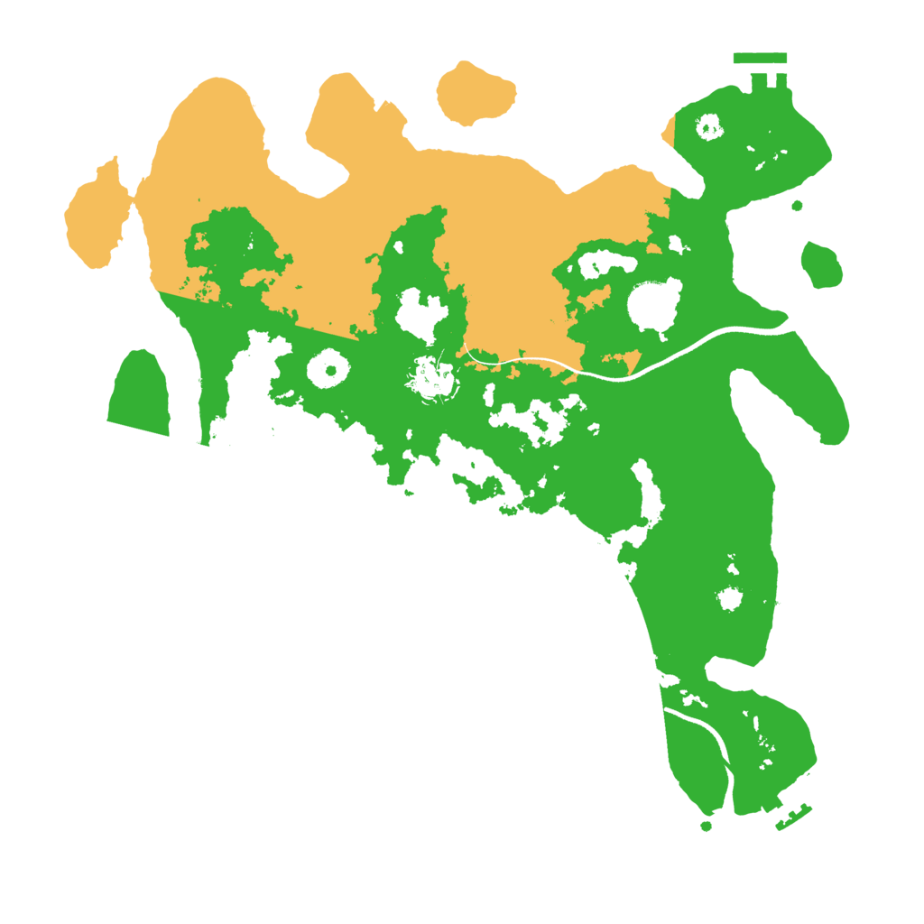 Biome Rust Map: Procedural Map, Size: 3500, Seed: 319907