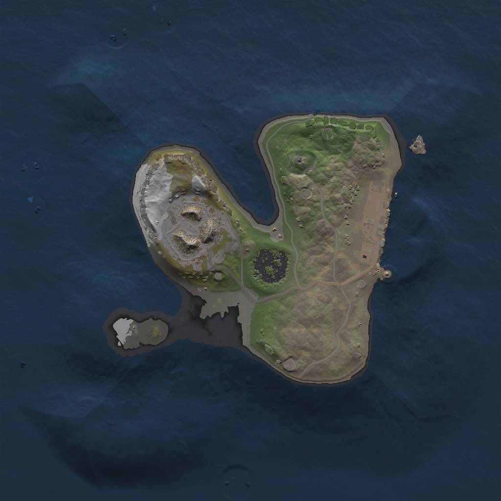 Rust Map: Procedural Map, Size: 1500, Seed: 10755515, 8 Monuments