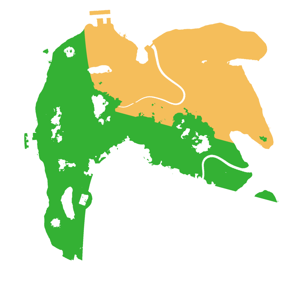 Biome Rust Map: Procedural Map, Size: 3000, Seed: 1378499985