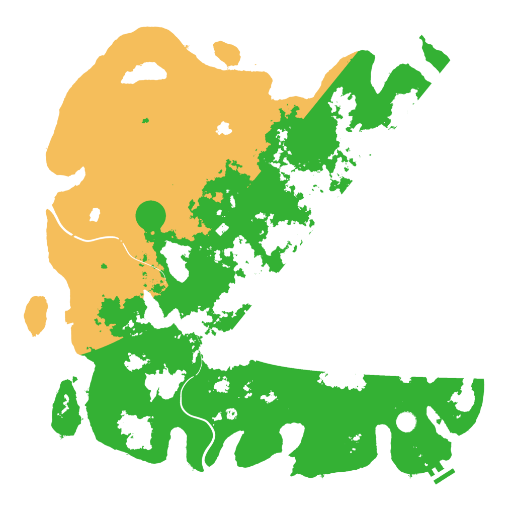Biome Rust Map: Procedural Map, Size: 4500, Seed: 23462