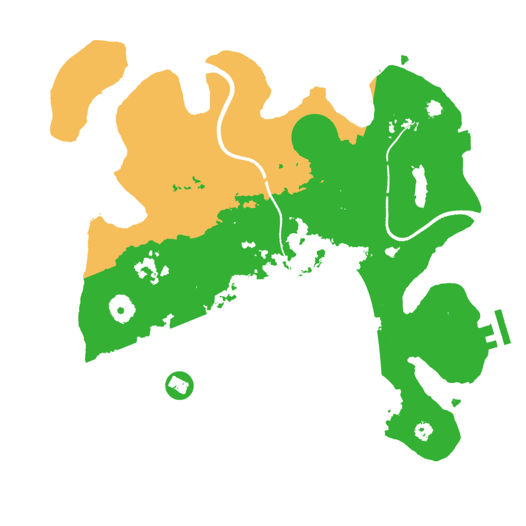 Biome Rust Map: Procedural Map, Size: 3000, Seed: 125123