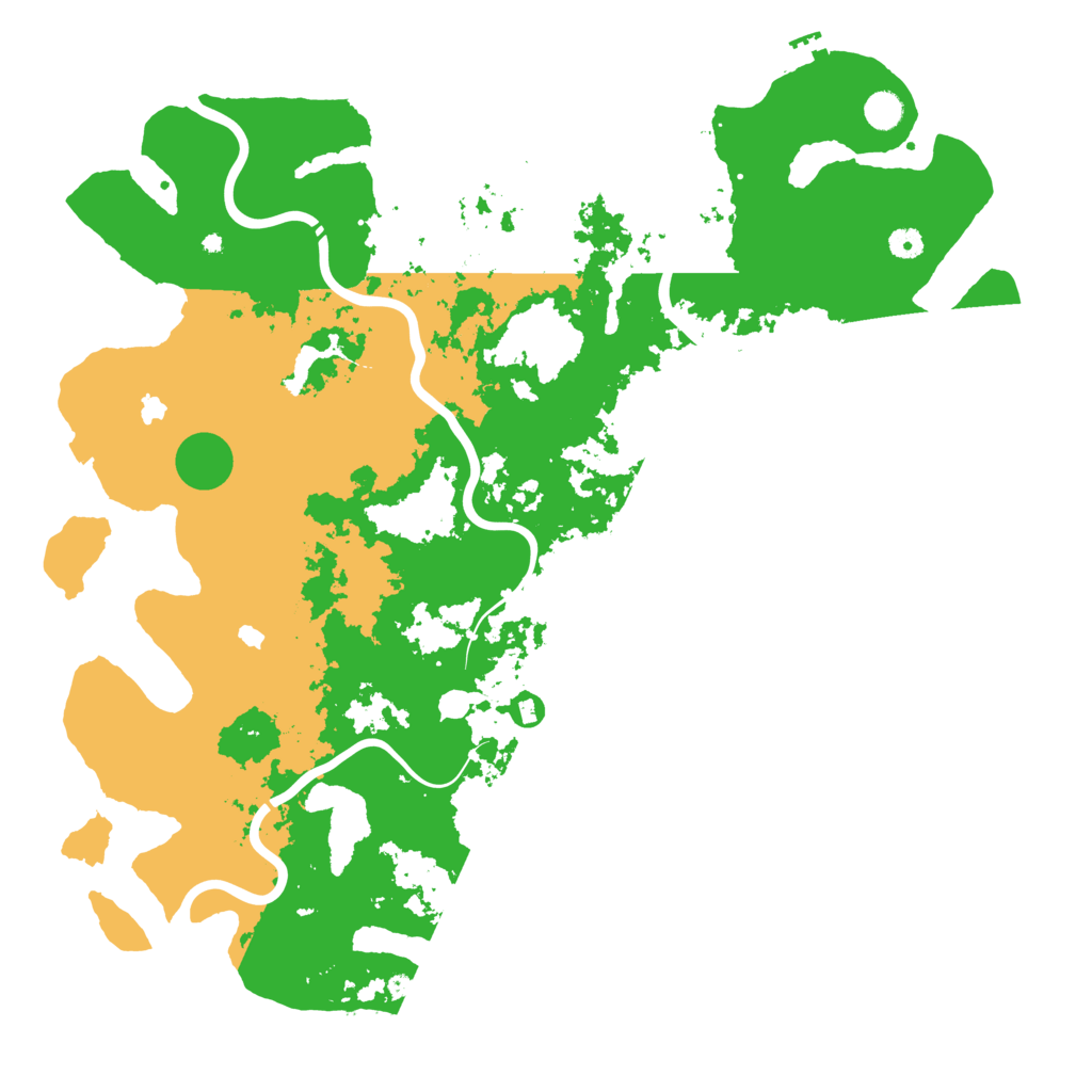 Biome Rust Map: Procedural Map, Size: 5000, Seed: 500500