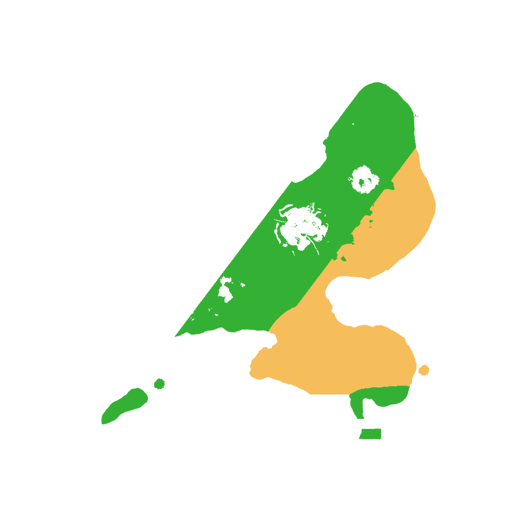 Biome Rust Map: Procedural Map, Size: 2000, Seed: 74623