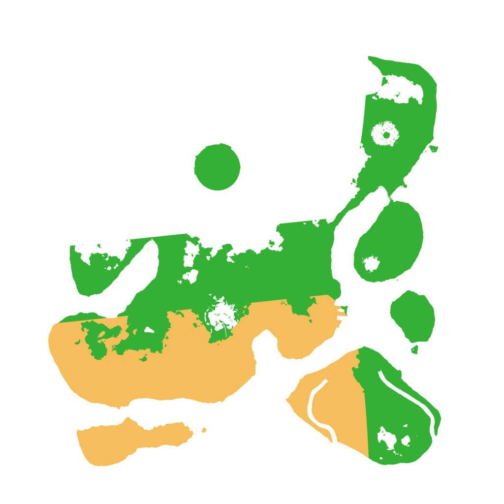 Biome Rust Map: Procedural Map, Size: 3000, Seed: 435263