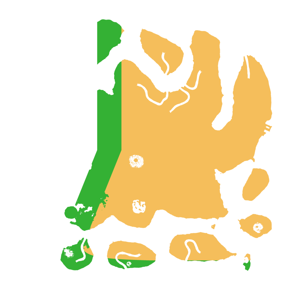 Biome Rust Map: Procedural Map, Size: 3200, Seed: 661347