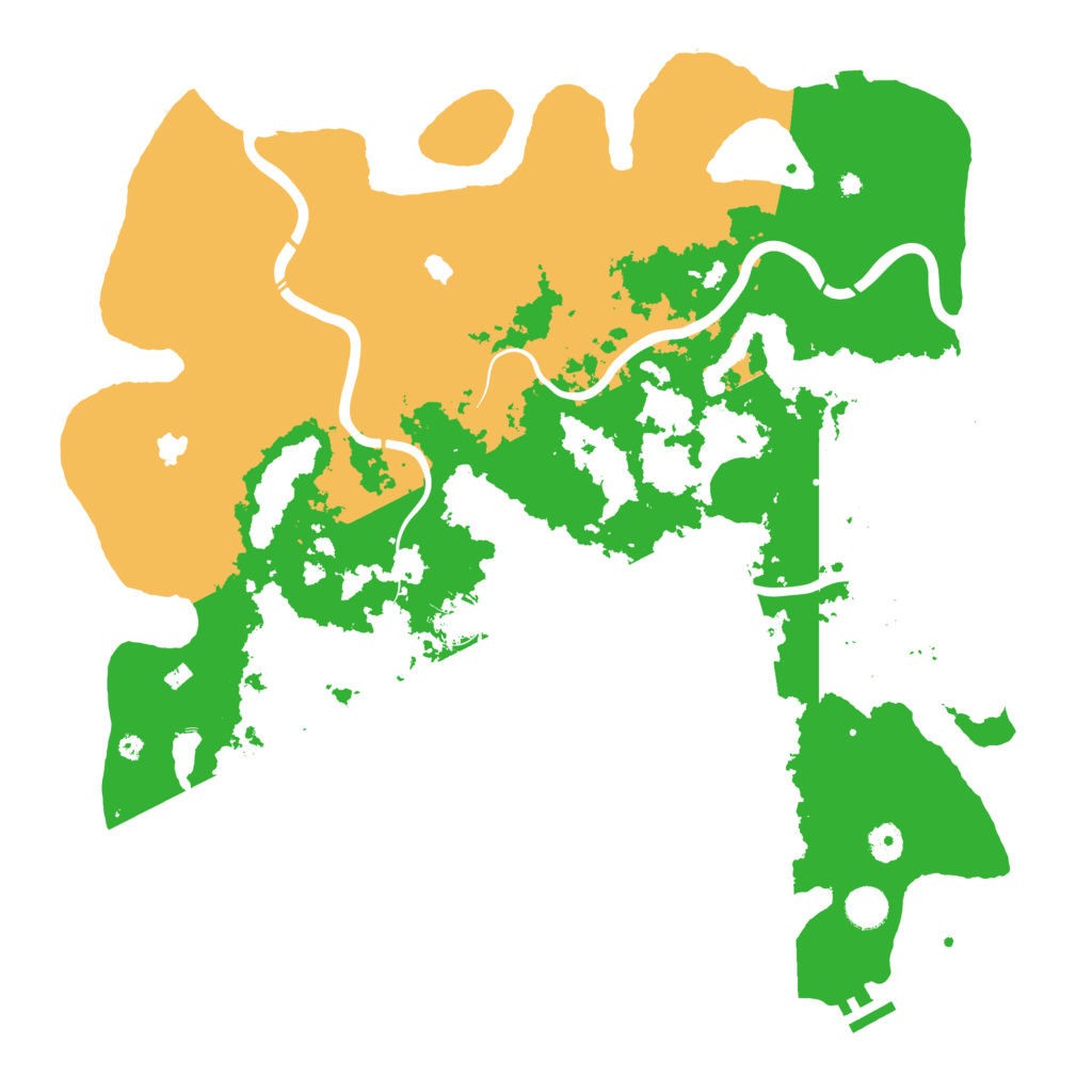 Biome Rust Map: Procedural Map, Size: 4500, Seed: 43256