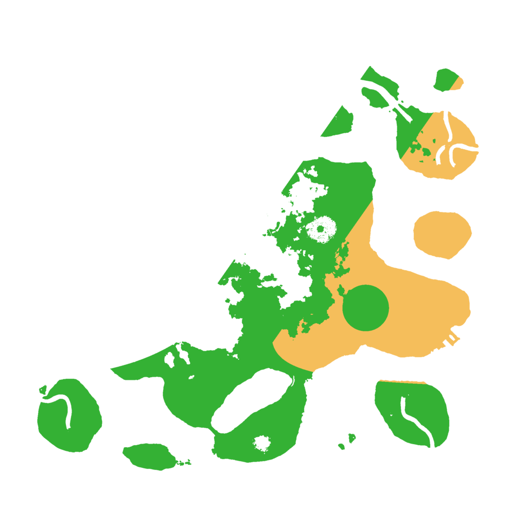 Biome Rust Map: Procedural Map, Size: 3000, Seed: 57676