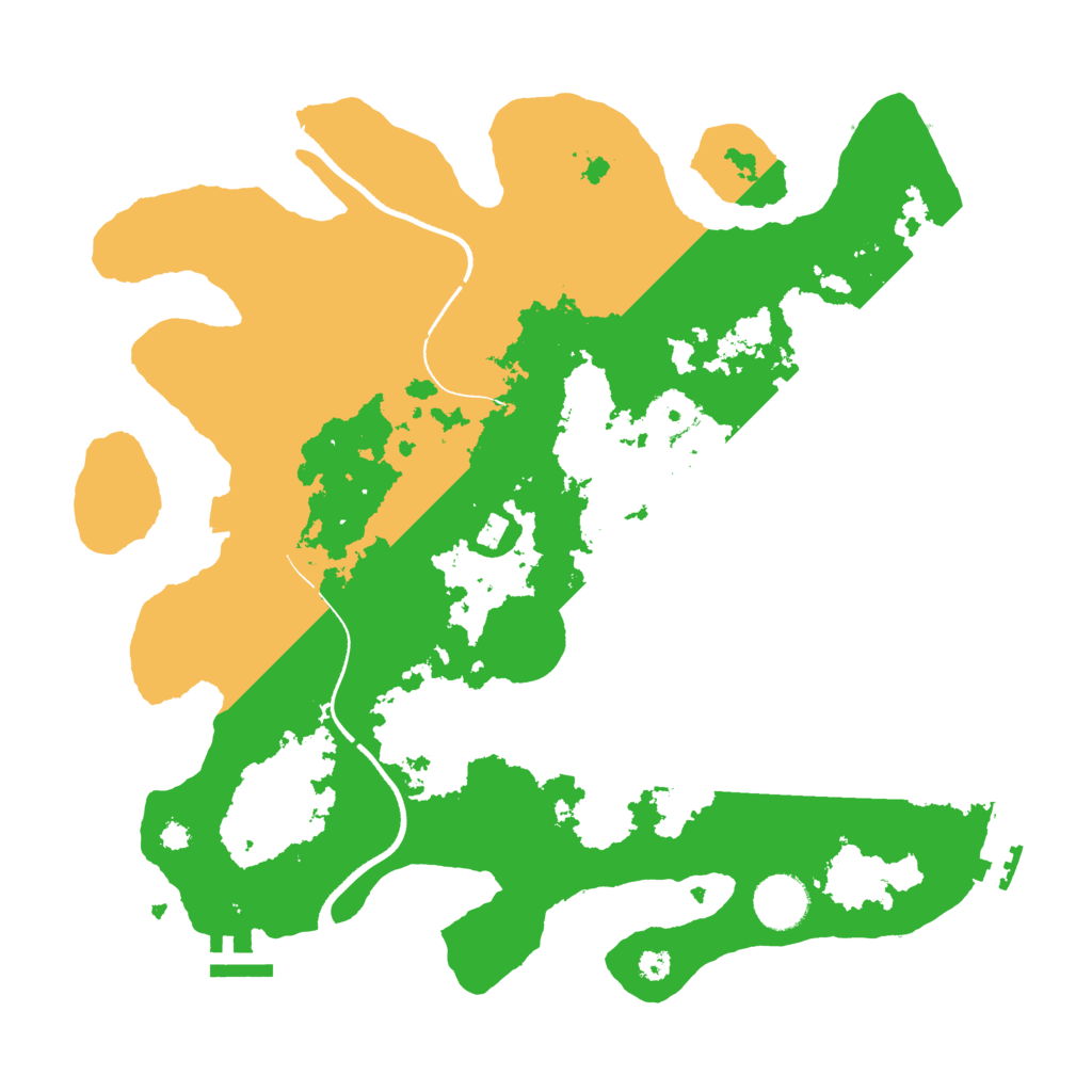 Biome Rust Map: Procedural Map, Size: 3500, Seed: 4795959