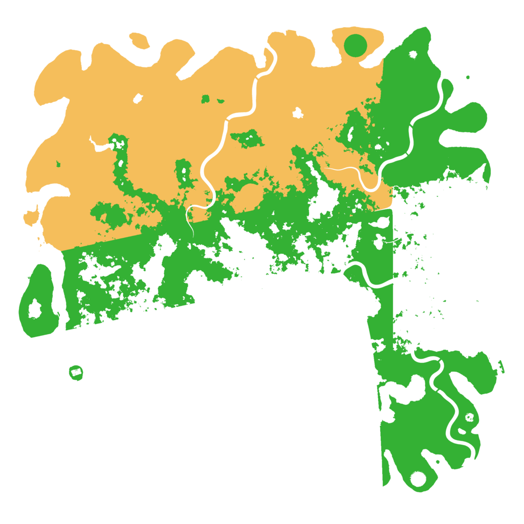 Biome Rust Map: Procedural Map, Size: 6000, Seed: 97095322