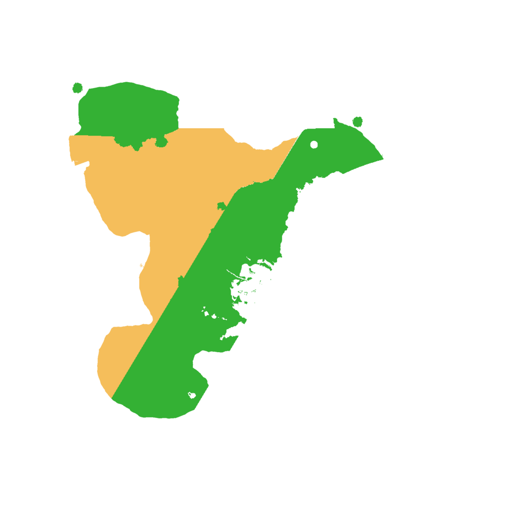 Biome Rust Map: Procedural Map, Size: 2000, Seed: 314387746