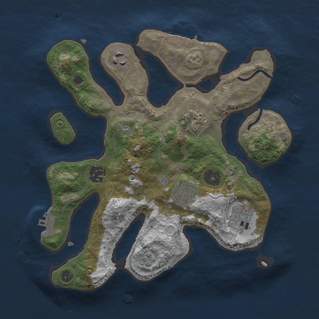 Rust Map: Procedural Map, Size: 2900, Seed: 3058, 17 Monuments