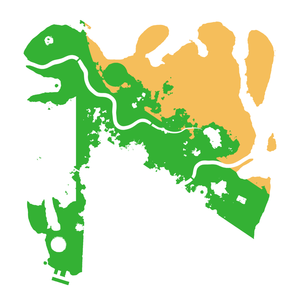 Biome Rust Map: Procedural Map, Size: 3500, Seed: 729642