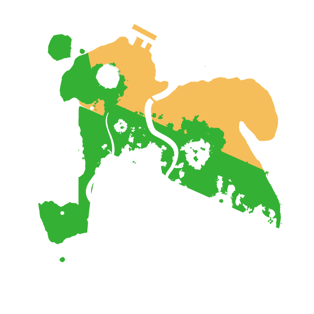 Biome Rust Map: Procedural Map, Size: 2450, Seed: 235225