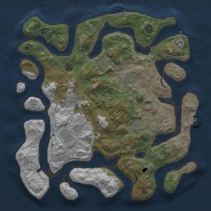 Thumbnail Rust Map: Procedural Map, Size: 4000, Seed: 710, 19 Monuments