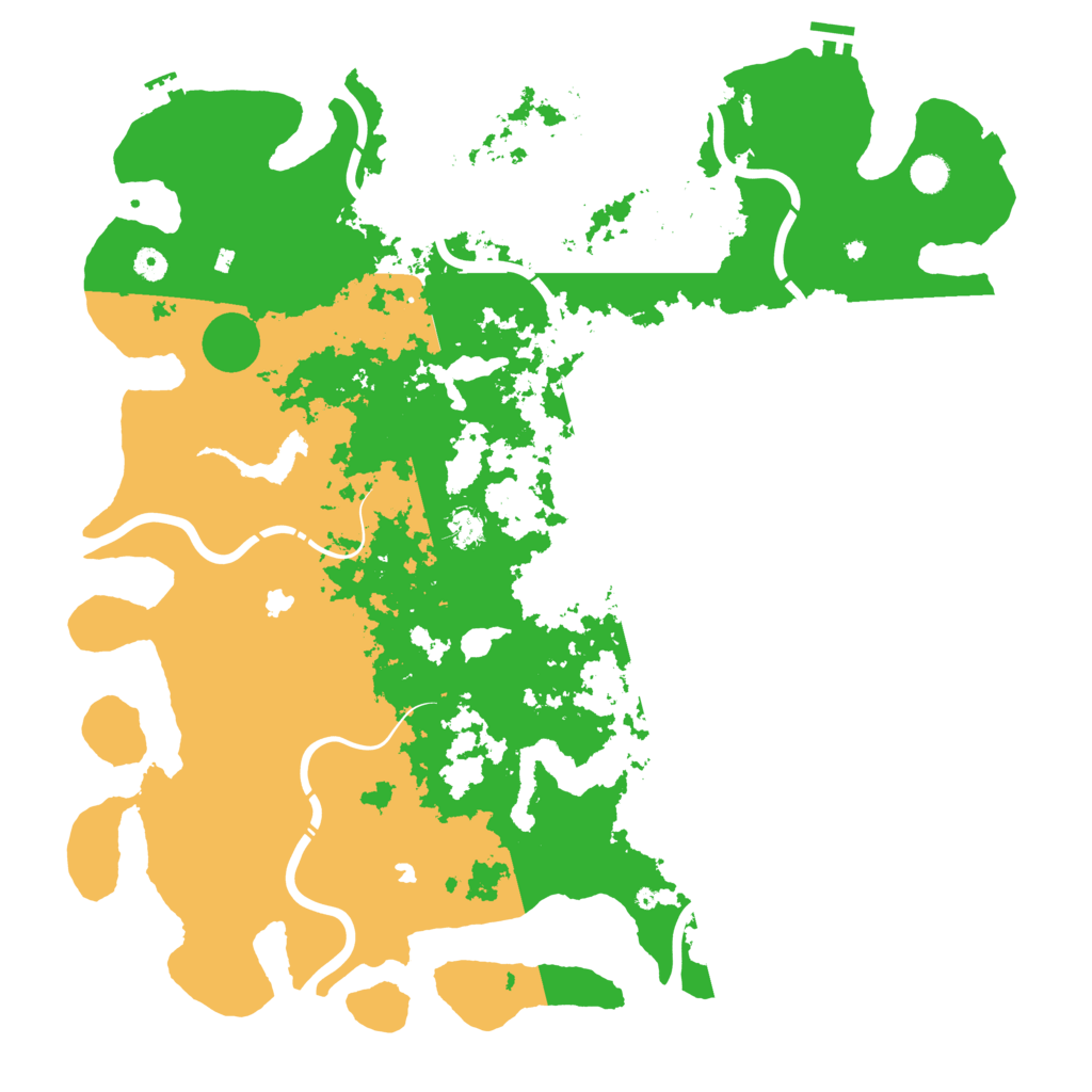 Biome Rust Map: Procedural Map, Size: 5000, Seed: 1219541698