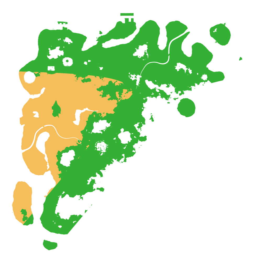 Biome Rust Map: Procedural Map, Size: 4096, Seed: 101608