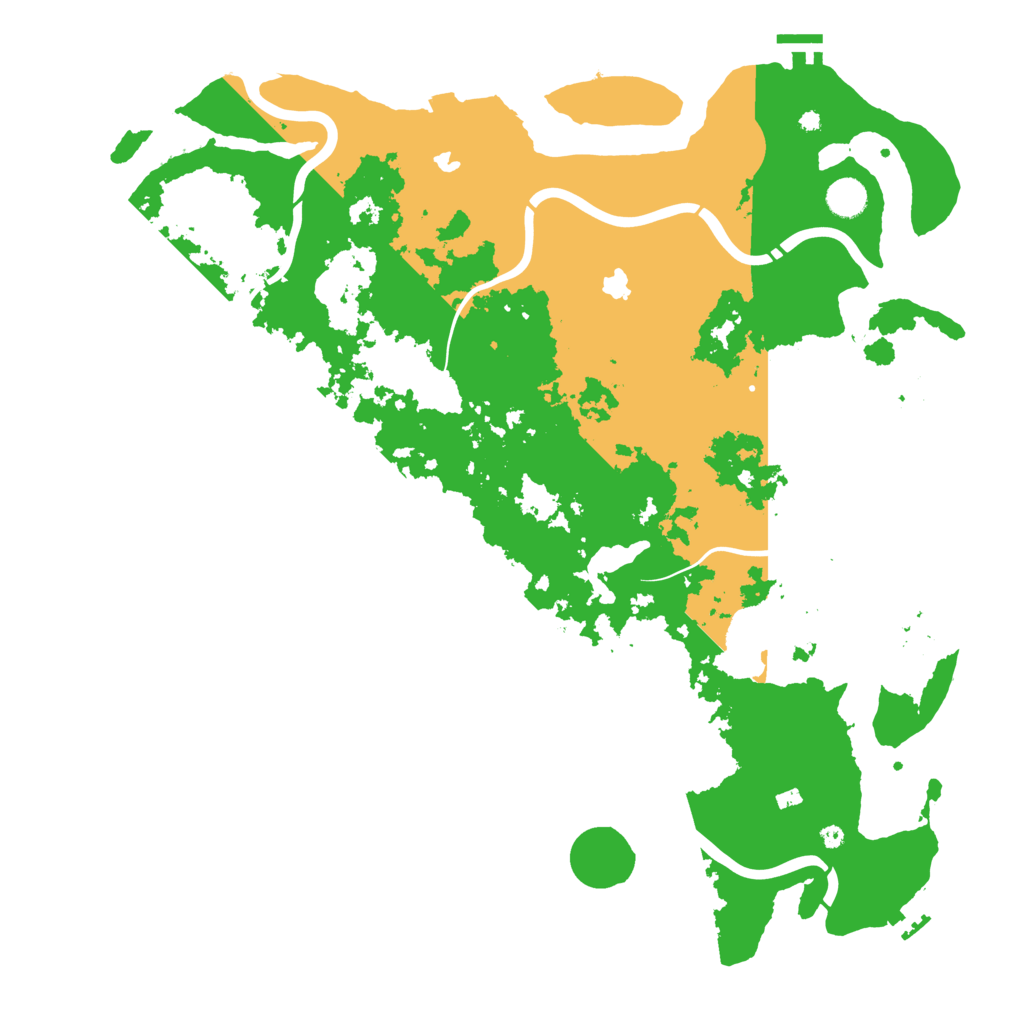 Biome Rust Map: Procedural Map, Size: 4500, Seed: 111608