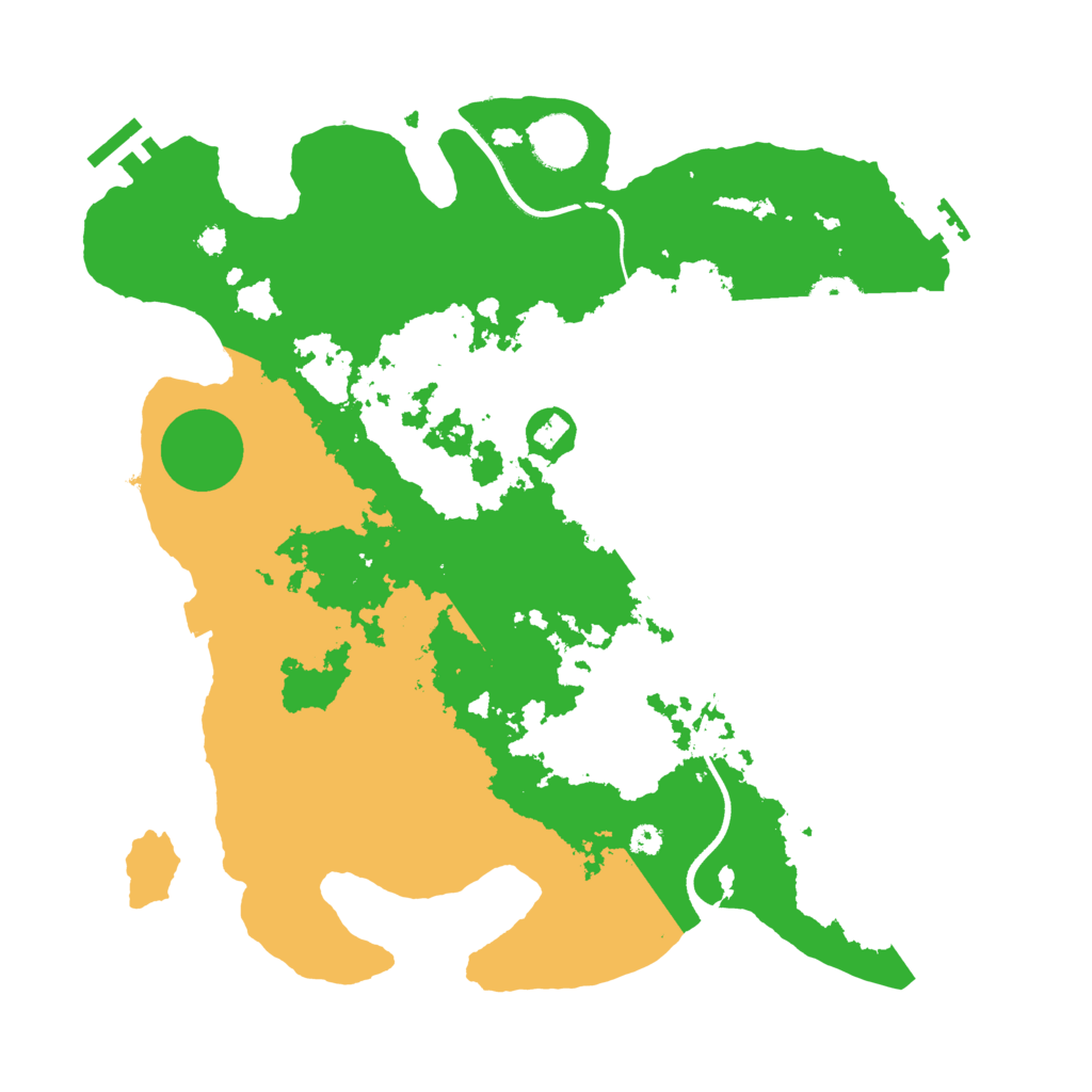 Biome Rust Map: Procedural Map, Size: 3500, Seed: 570008782