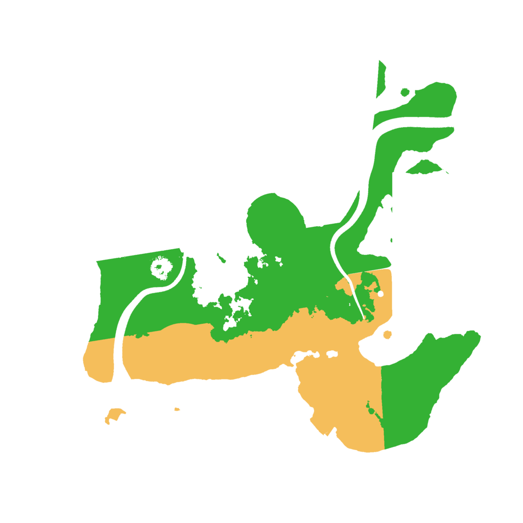 Biome Rust Map: Procedural Map, Size: 2500, Seed: 401498944