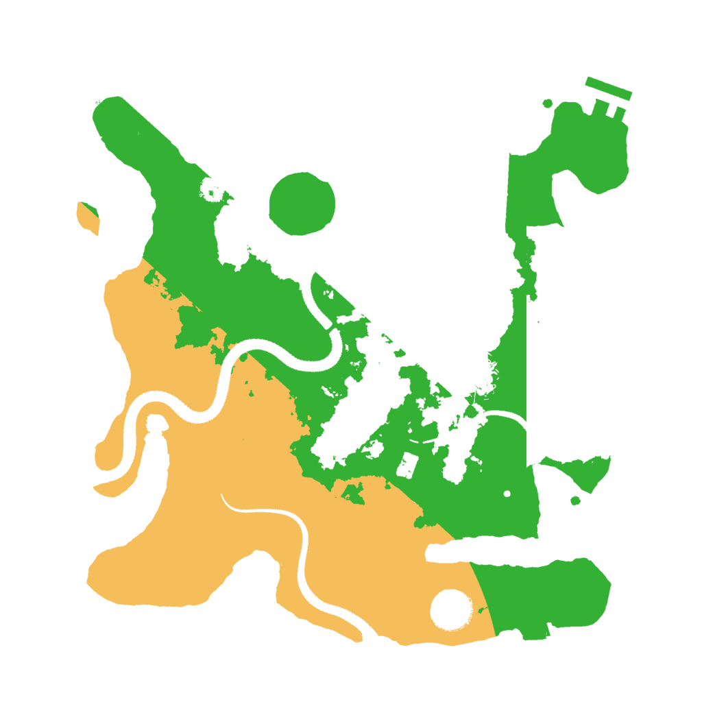 Biome Rust Map: Procedural Map, Size: 3000, Seed: 1000221060