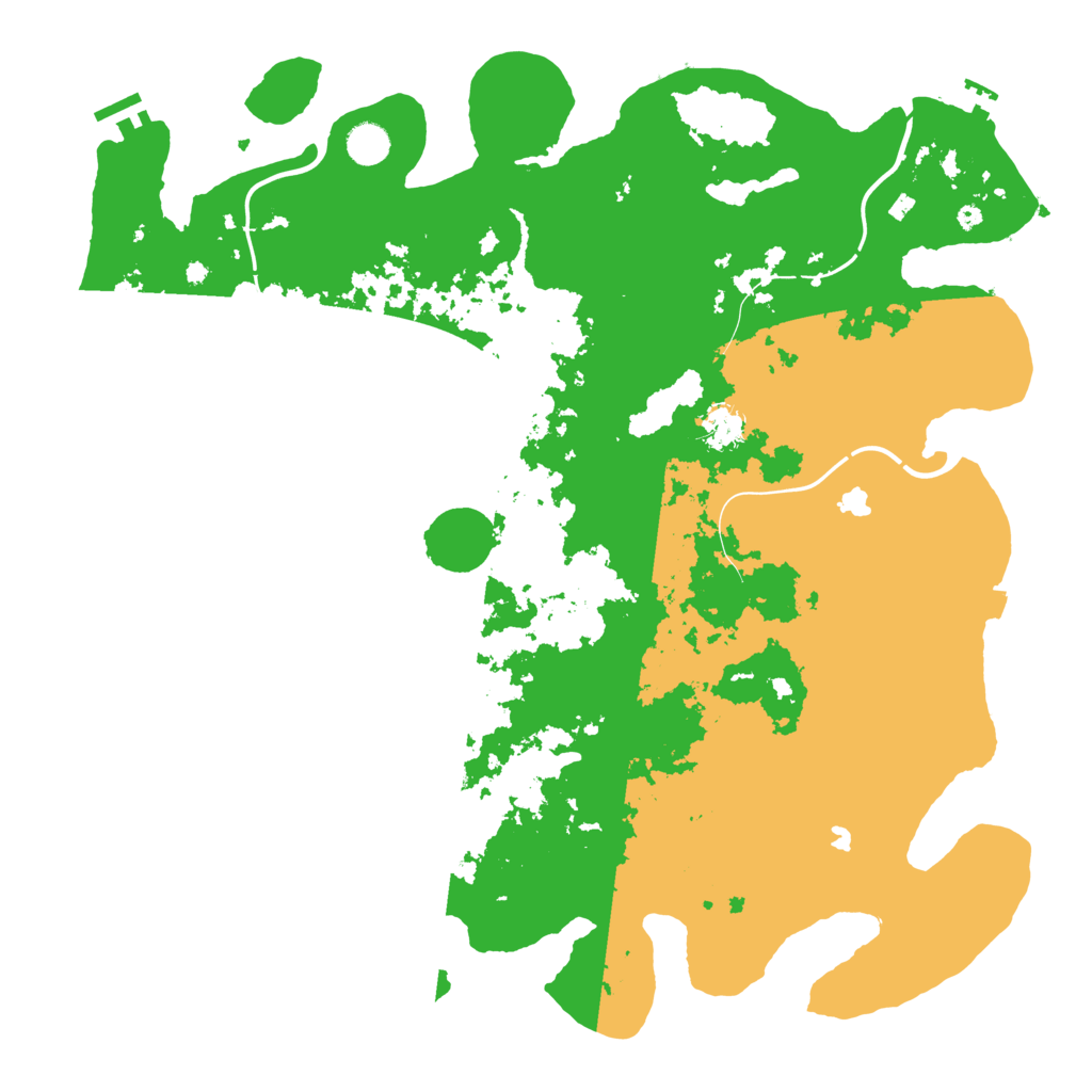 Biome Rust Map: Procedural Map, Size: 4500, Seed: 548955210