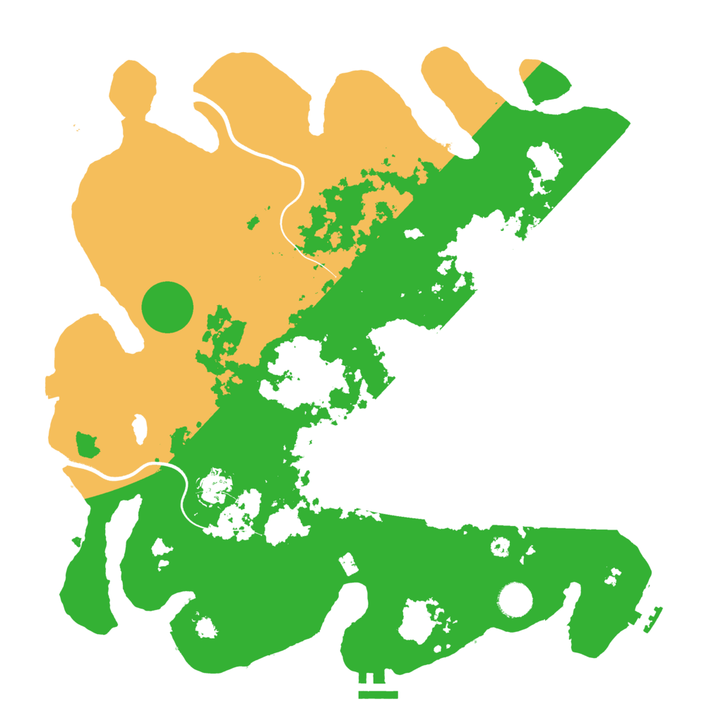Biome Rust Map: Procedural Map, Size: 3700, Seed: 889660860