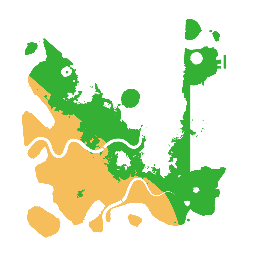Biome Rust Map: Procedural Map, Size: 3700, Seed: 723018925