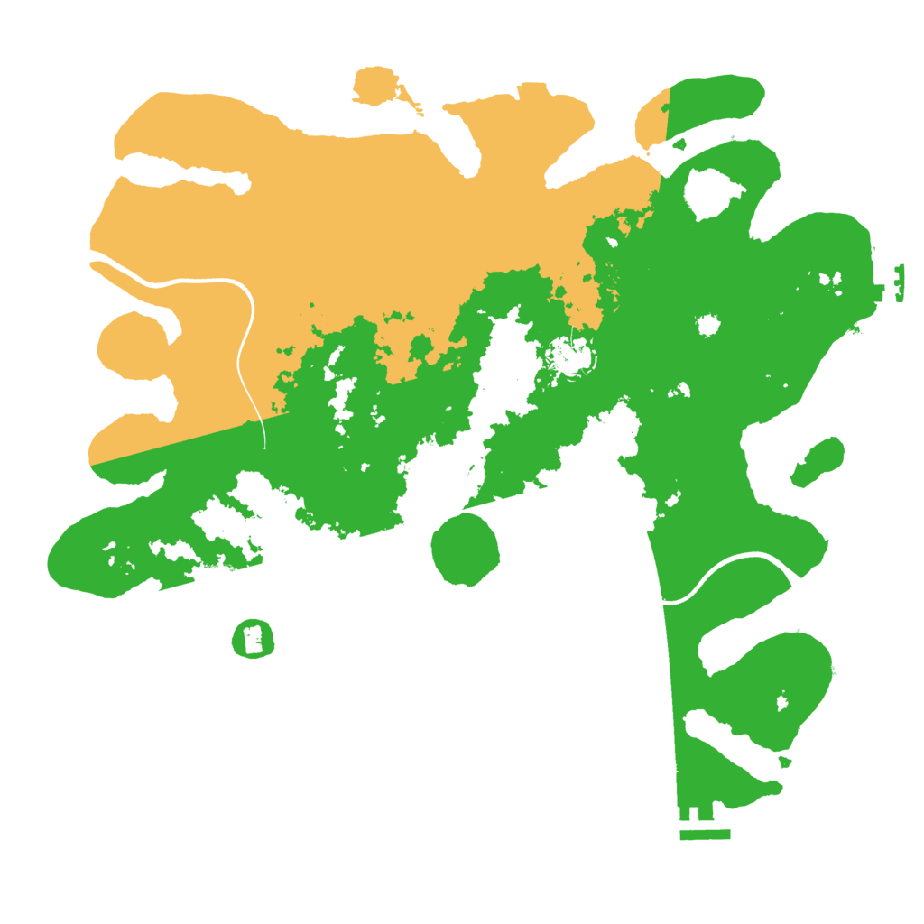 Biome Rust Map: Procedural Map, Size: 3700, Seed: 141322219