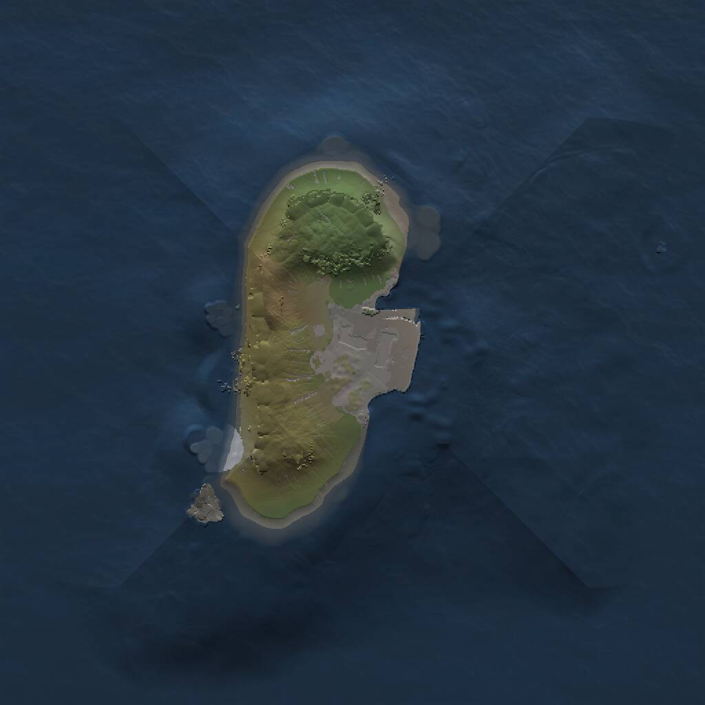 Rust Map: Procedural Map, Size: 1000, Seed: 84637182, 1 Monuments