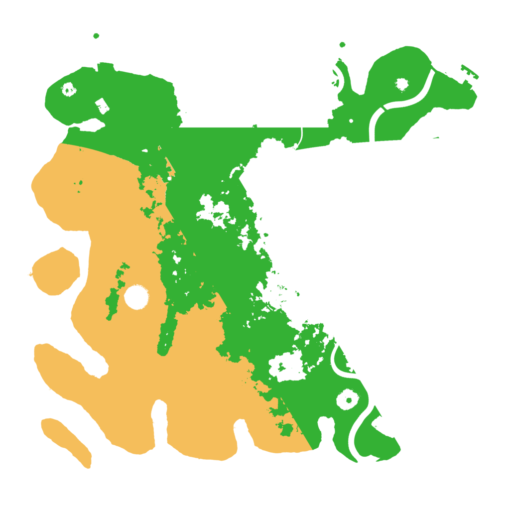Biome Rust Map: Procedural Map, Size: 3700, Seed: 461734732
