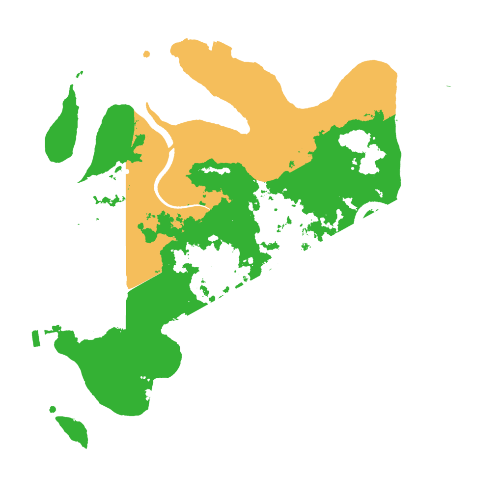 Biome Rust Map: Procedural Map, Size: 3000, Seed: 2424015
