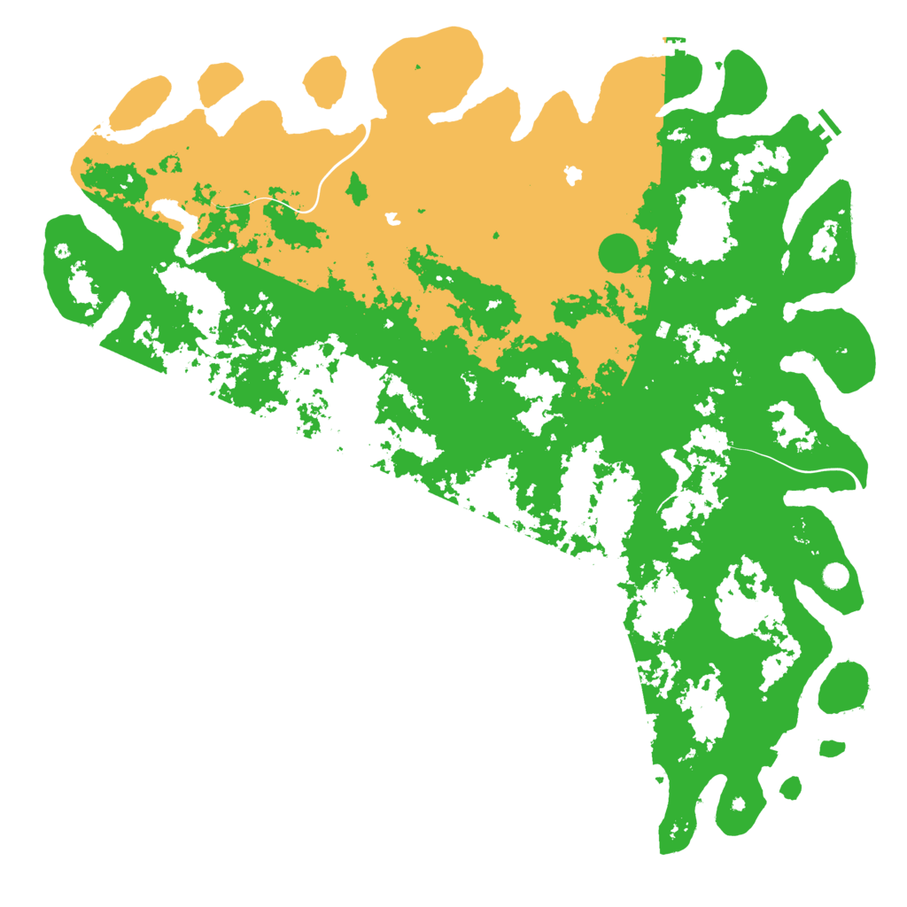 Biome Rust Map: Procedural Map, Size: 6000, Seed: 40145658
