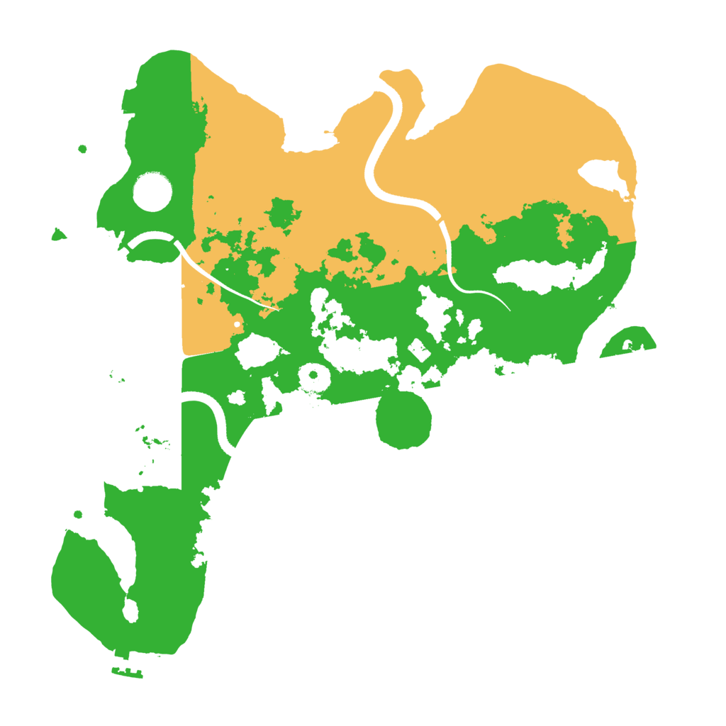 Biome Rust Map: Procedural Map, Size: 3500, Seed: 8179384