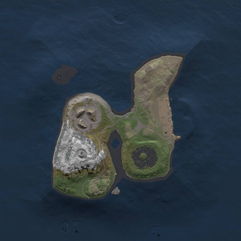 Rust Map: Procedural Map, Size: 1500, Seed: 119, 8 Monuments